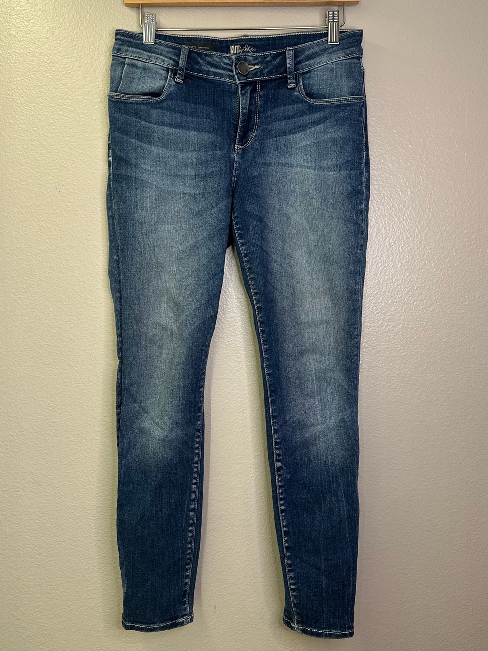 Kut From The Kloth Brigitte Ankle Skinny Cotton Denim Vintage Washed